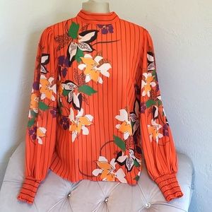 Fashion Nova Rust Blouse.